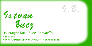 istvan bucz business card